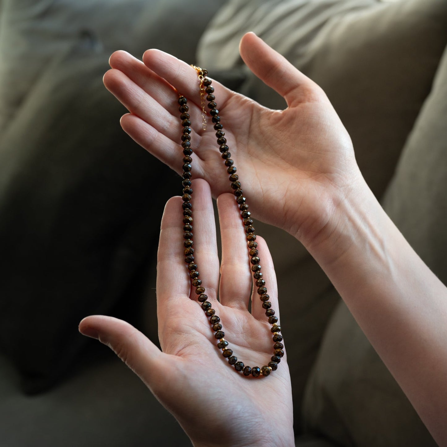 Chondritic Meteorite NWA 869 Necklace