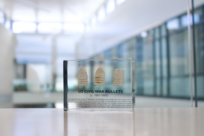 Civil War Bullets Artifact Display