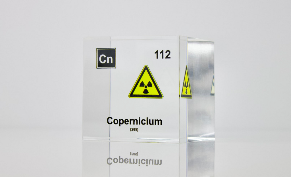 Copernicium Element Cube - 2" Acrylic Display - Atomic Number 112