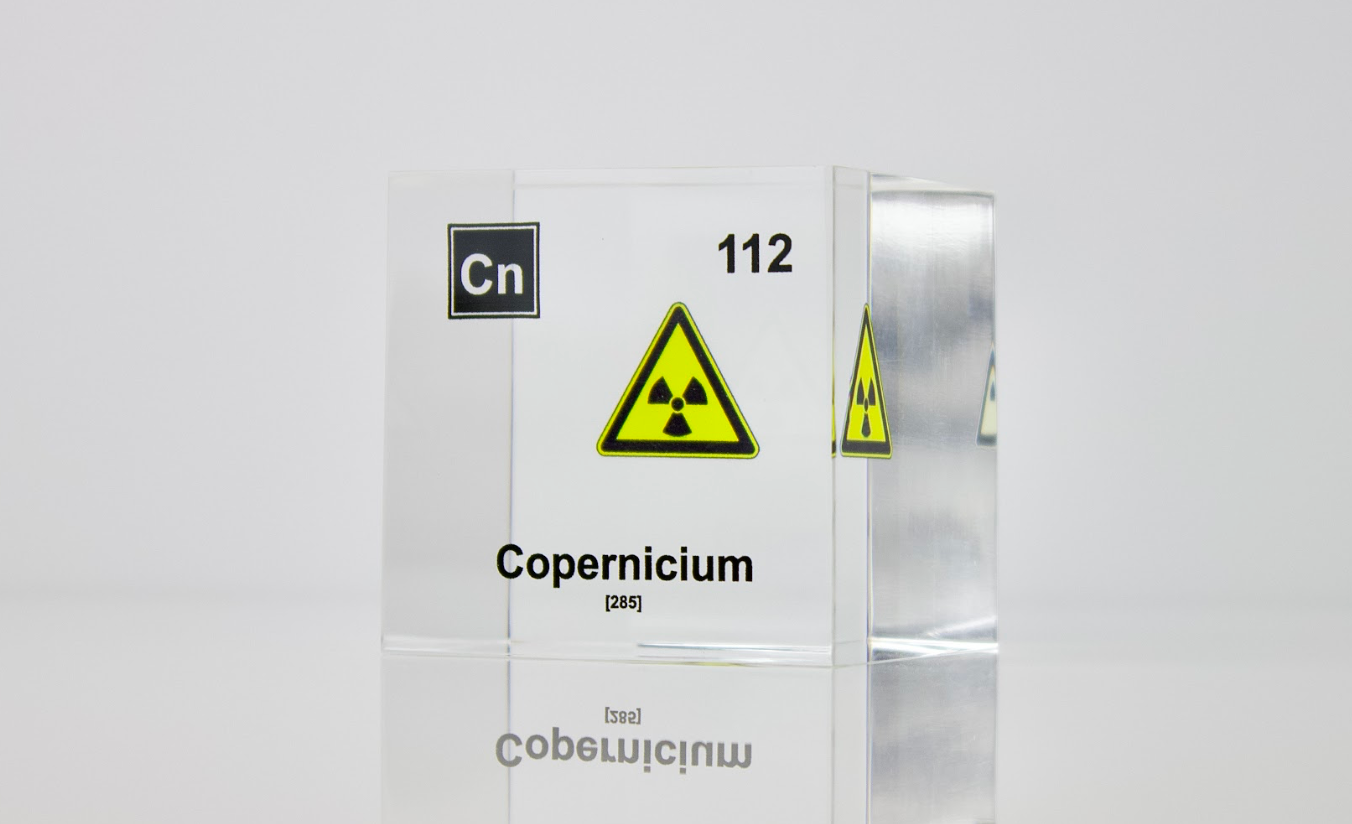 Copernicium Element Cube - 2" Acrylic Display - Atomic Number 112