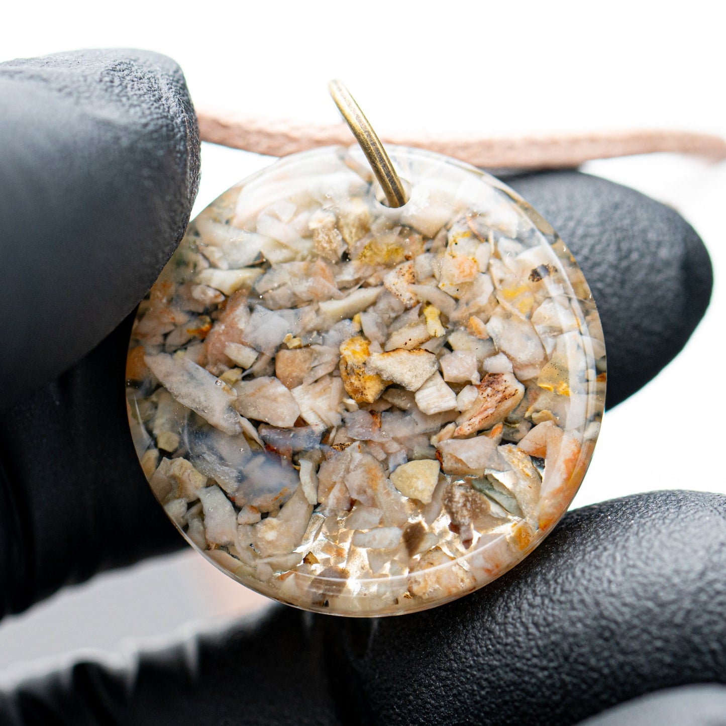 Dinosaur Dung (Coprolite) Resin Necklace