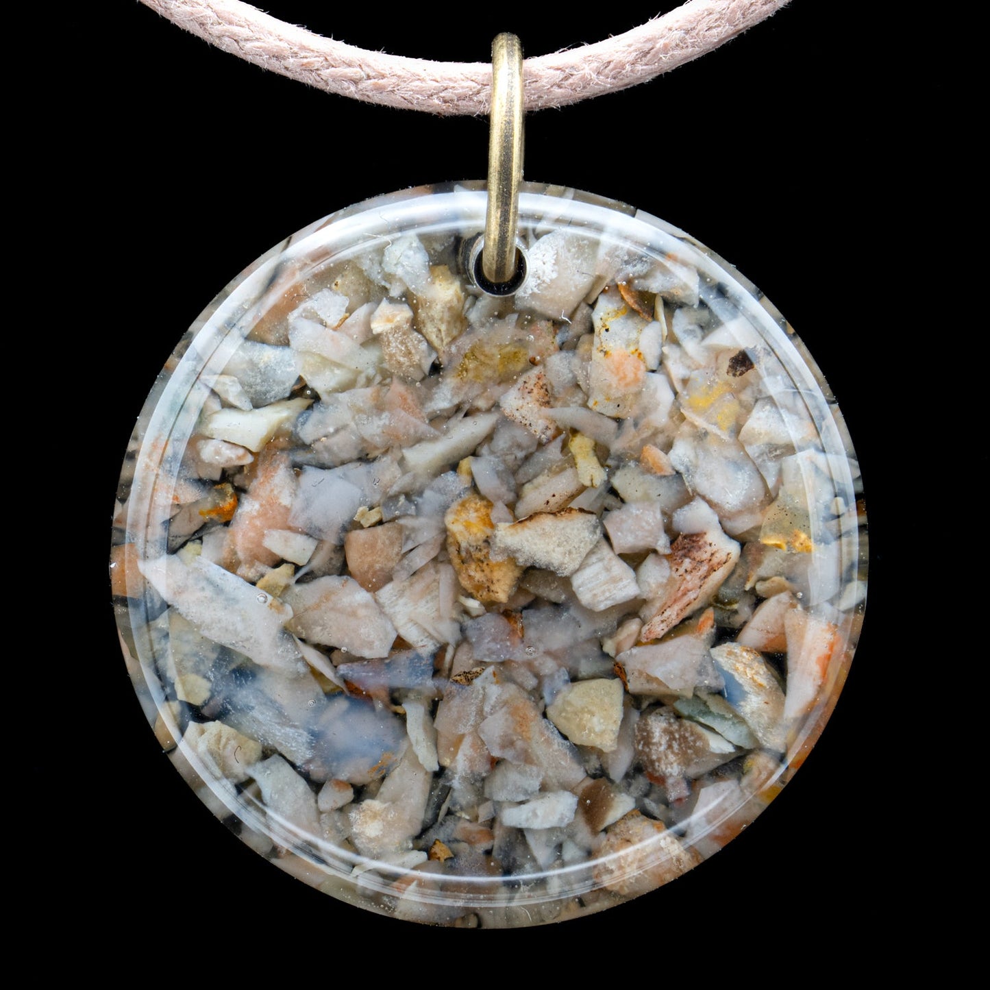 Dinosaur Dung (Coprolite) Resin Necklace