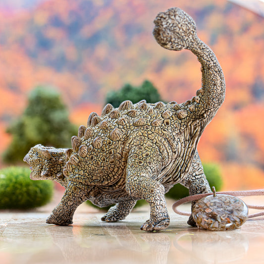 Dinosaur Dung (Coprolite) Resin Necklace