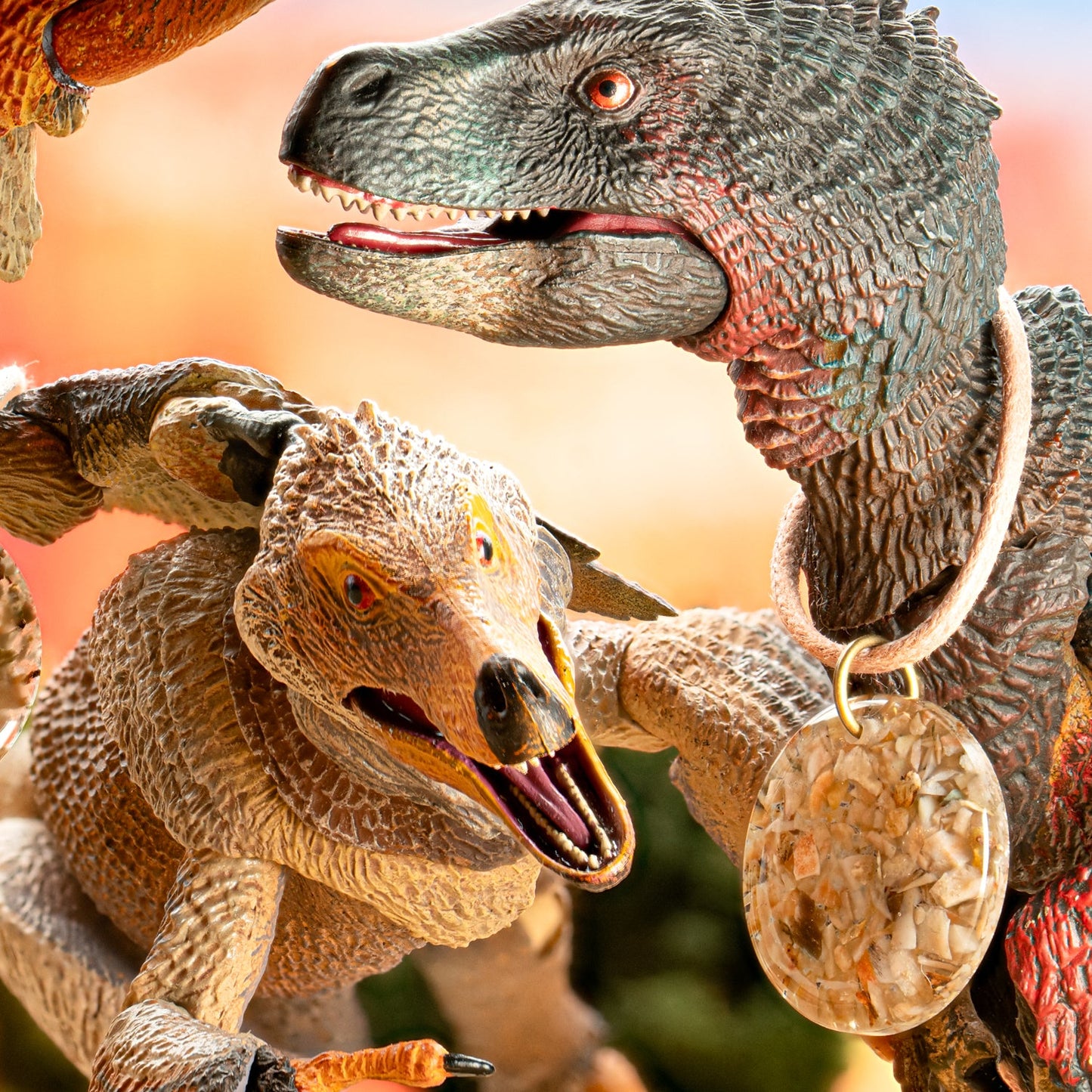 Dinosaur Dung (Coprolite) Resin Necklace