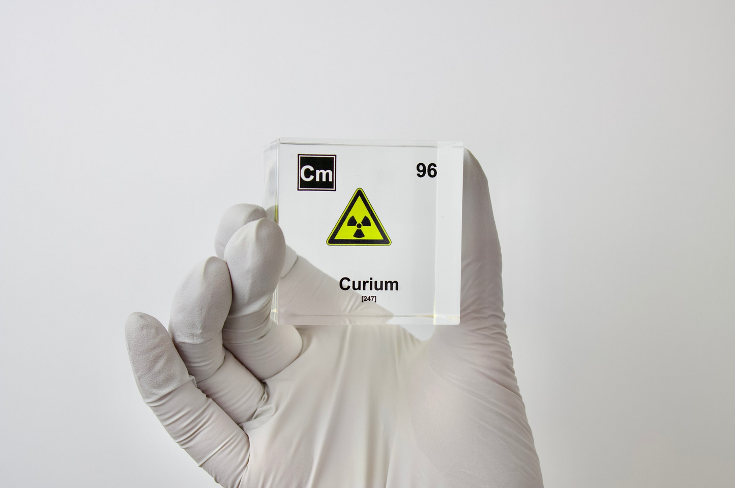Curium Element Cube - 2" Acrylic Display - Atomic Number 96