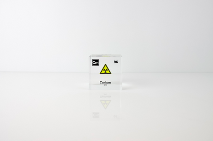 Curium Element Cube - 2" Acrylic Display - Atomic Number 96