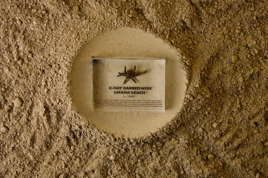 D-Day Barbed Wire Artifact Display