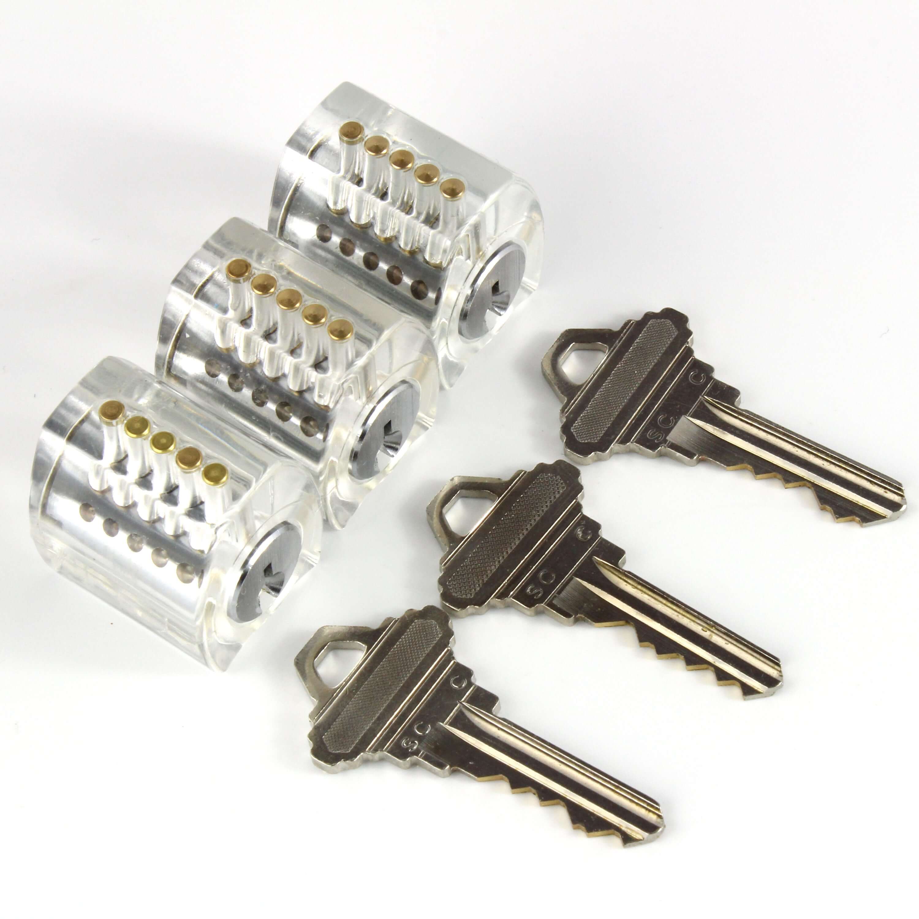 【新品】CABLOCK clear mist 28mL 7個セット Practice Locks Set, 3 Clear Progressive Locks - Easy to Hard