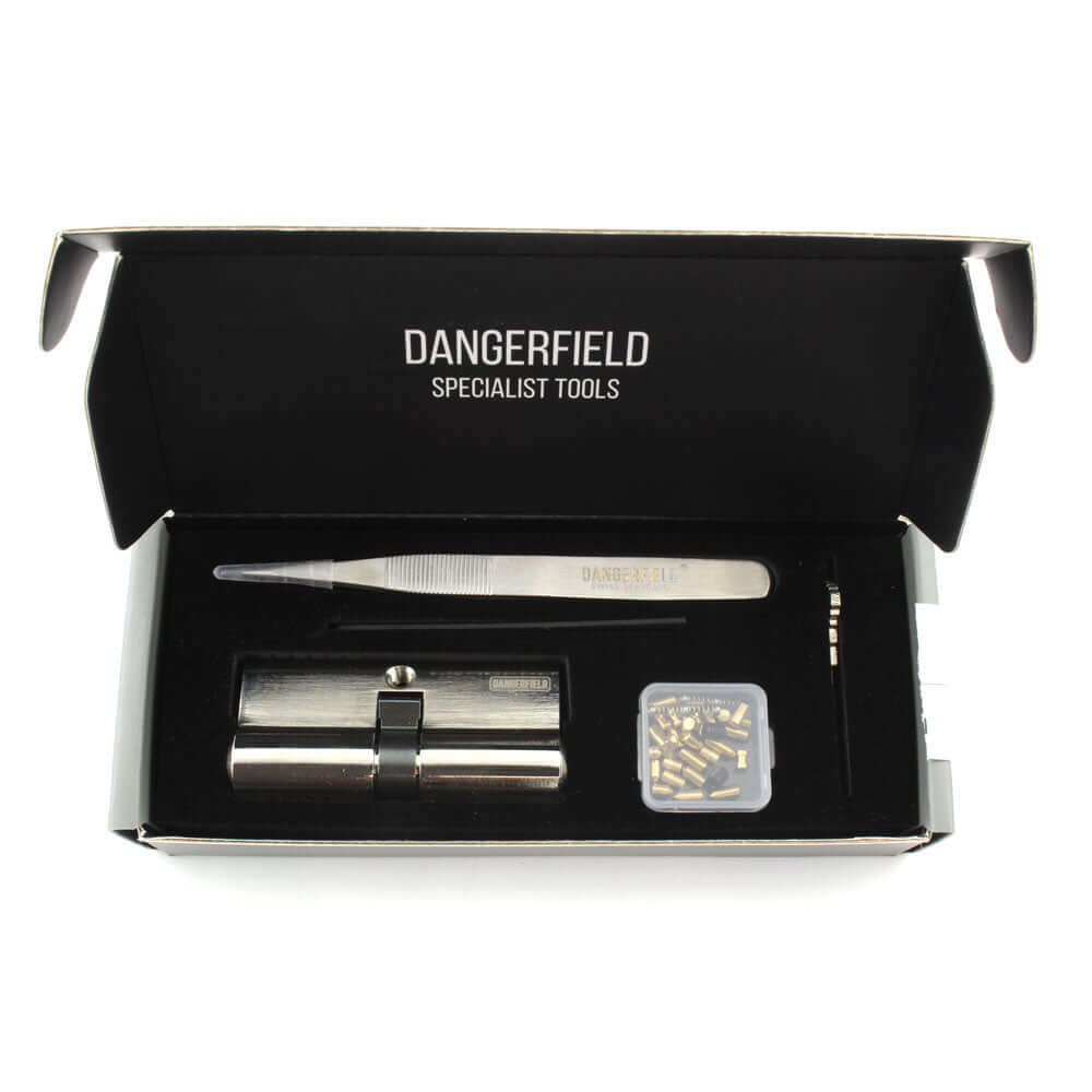 Practice Lock, Repinnable, Progressive, Aluminum, Cutaway Training by Dangerfield
