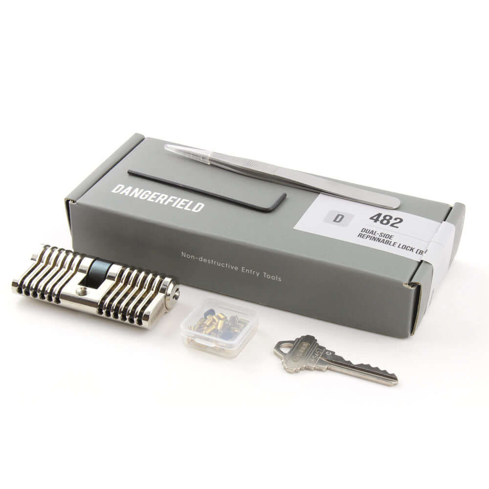 Practice Lock, Repinnable, Progressive, Aluminum, Cutaway Training by Dangerfield