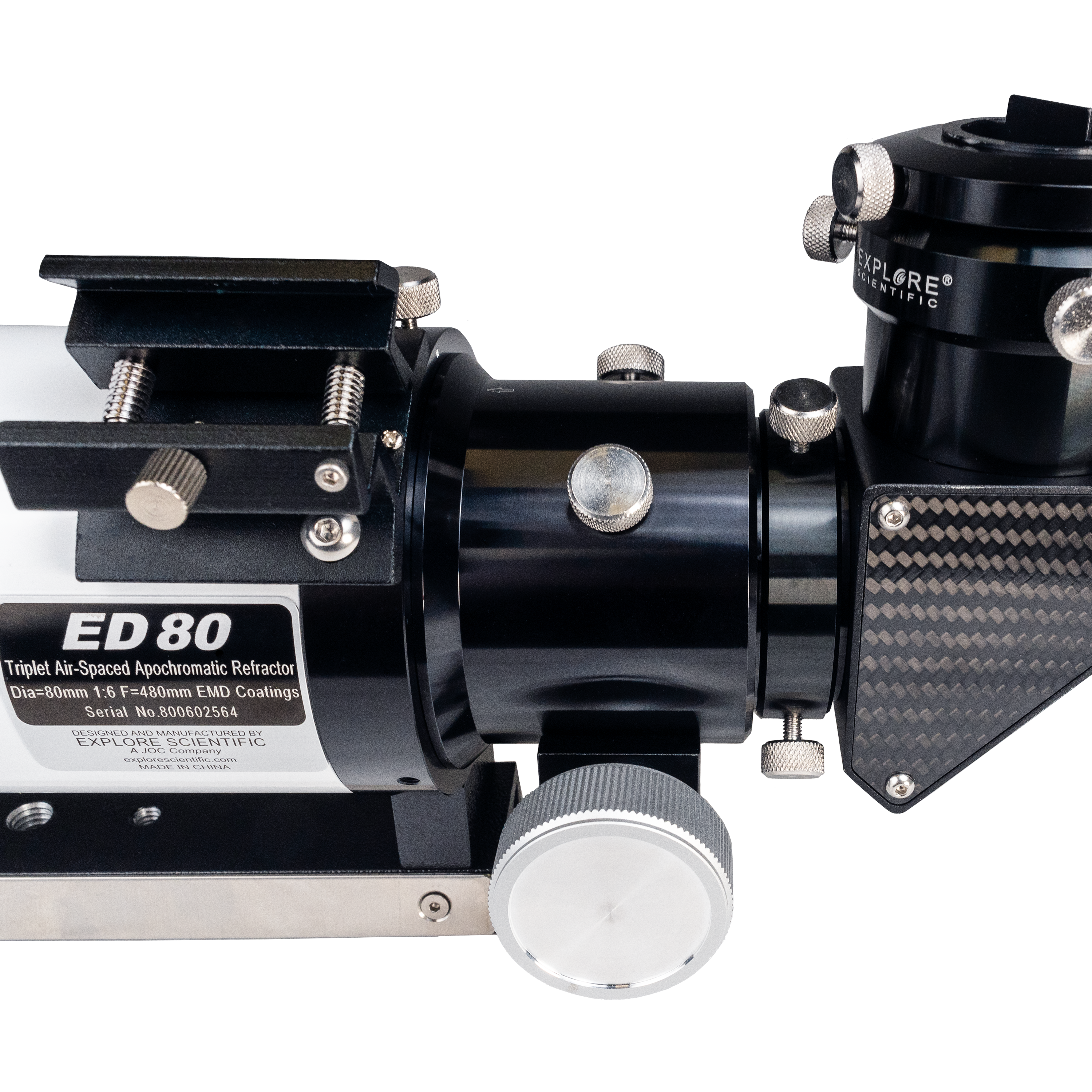 ED80 Essential Series Air-Spaced Triplet Refractor Telescope with 0.8x Focal Reducer