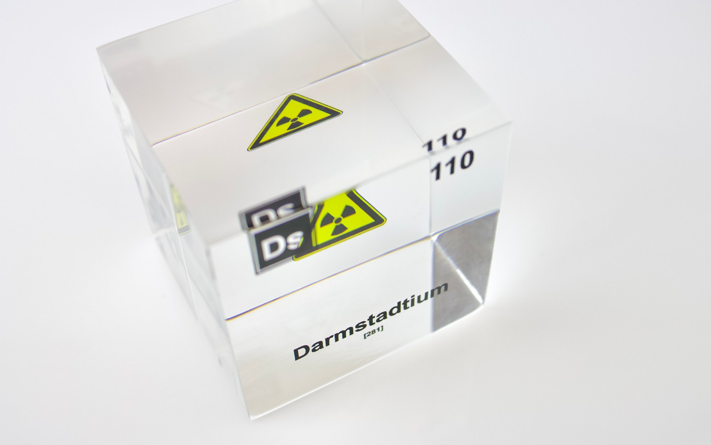 Darmstadtium Element Cube - 2" Acrylic Display - Atomic Number 110