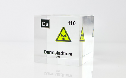 Darmstadtium Element Cube - 2" Acrylic Display - Atomic Number 110