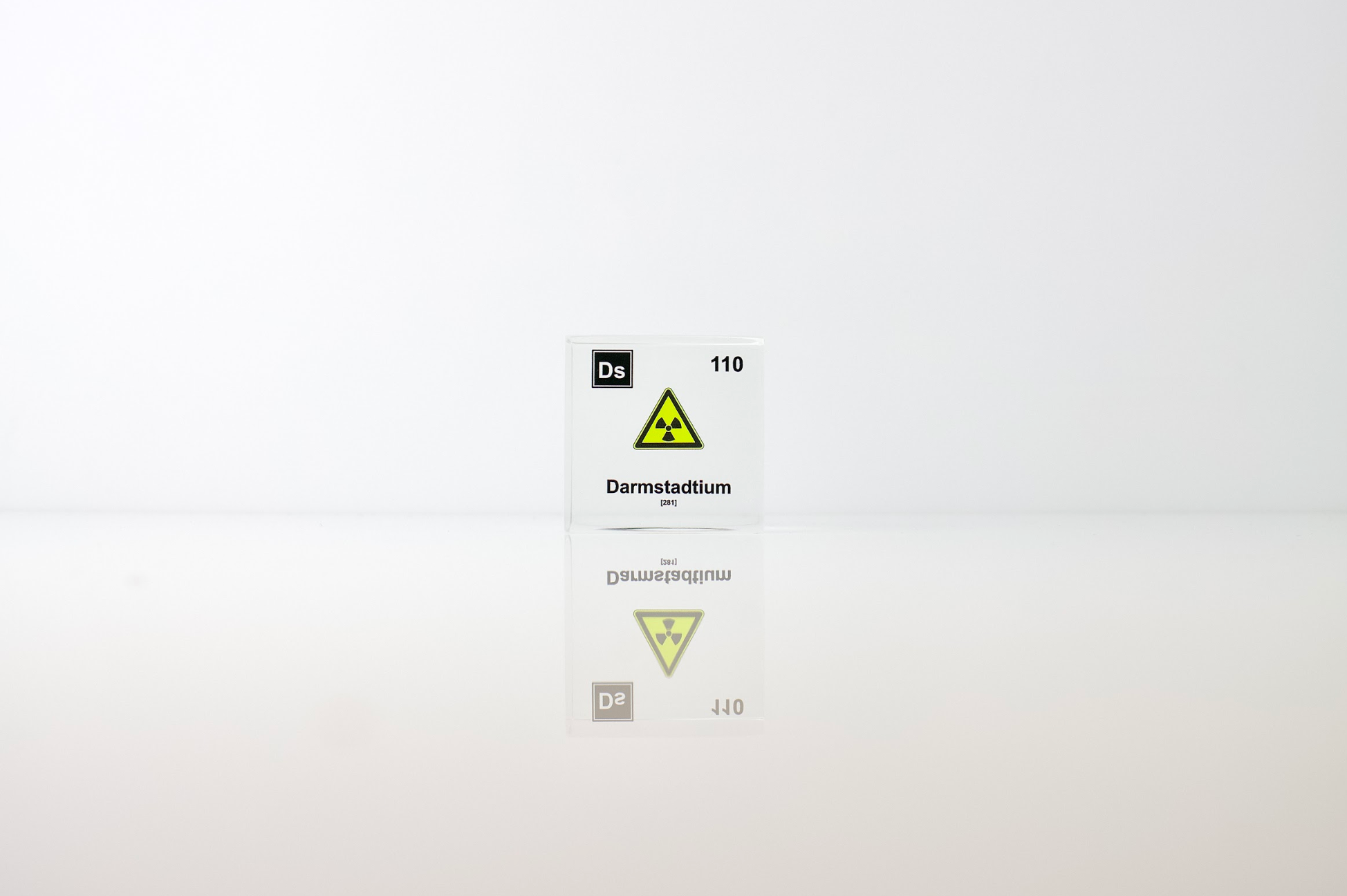 Darmstadtium Element Cube - 2" Acrylic Display - Atomic Number 110