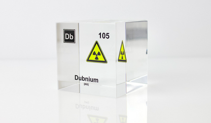 Dubnium Element Cube - 2" Acrylic Display - Atomic Number 105