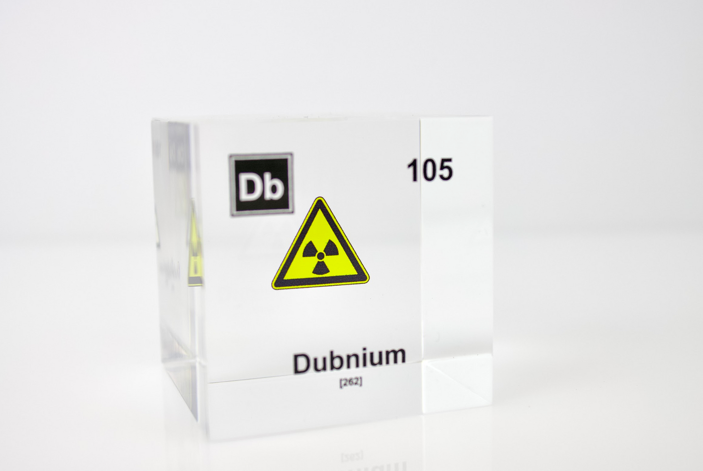 Dubnium Element Cube - 2" Acrylic Display - Atomic Number 105