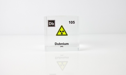 Dubnium Element Cube - 2" Acrylic Display - Atomic Number 105
