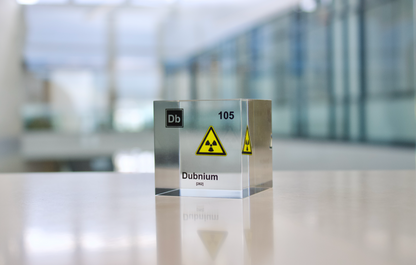 Dubnium Element Cube - 2" Acrylic Display - Atomic Number 105