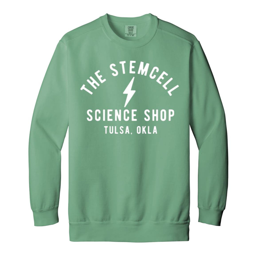 Stemcell Classic Bolt Sweatshirt, Light Green / S at Stemcell Science Shop