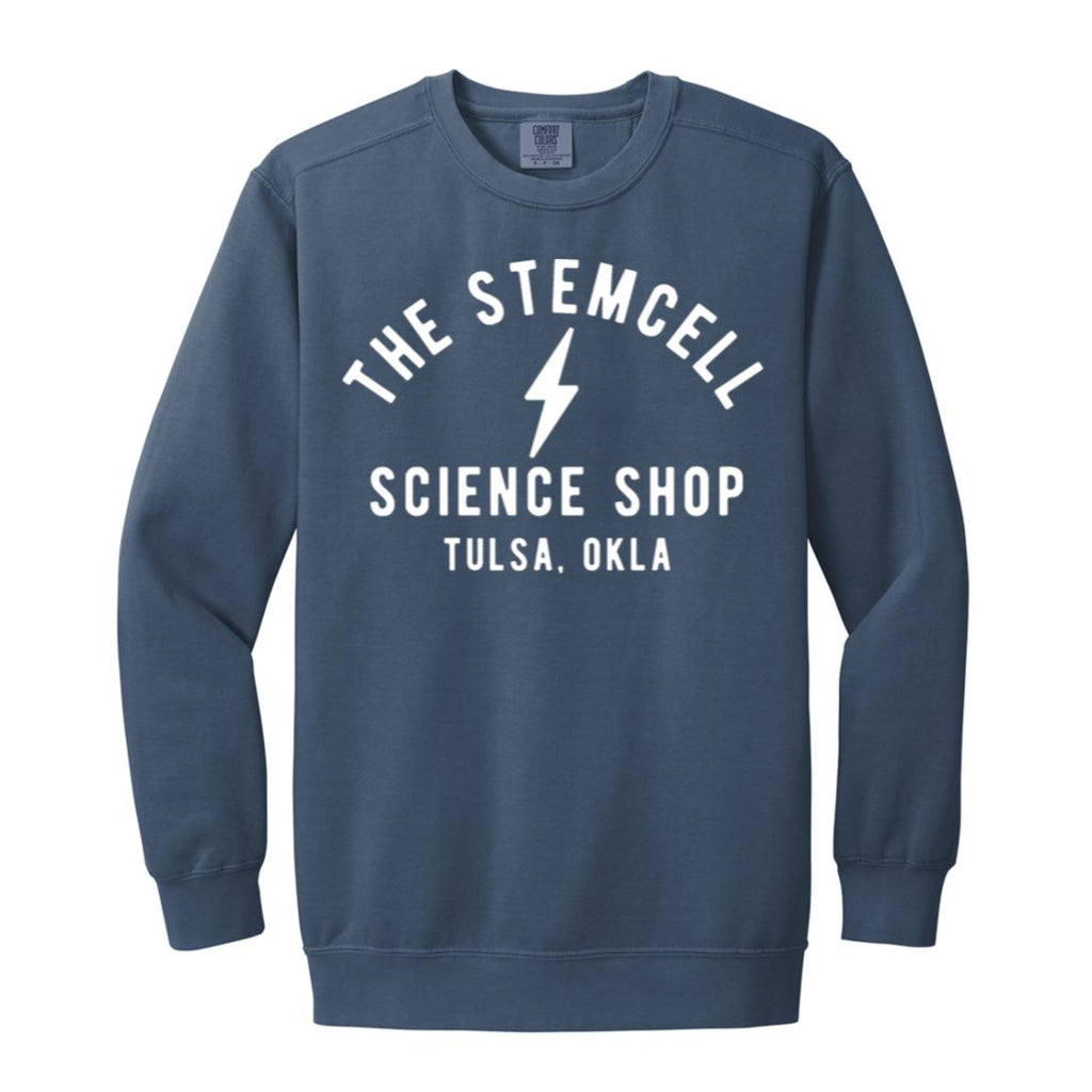 Stemcell Classic Bolt Sweatshirt, Blue Jean / S at Stemcell Science Shop