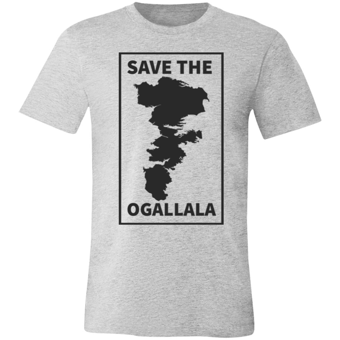 Save the Ogallala Tee, Athletic Heather / X-Small at Stemcell Science Shop