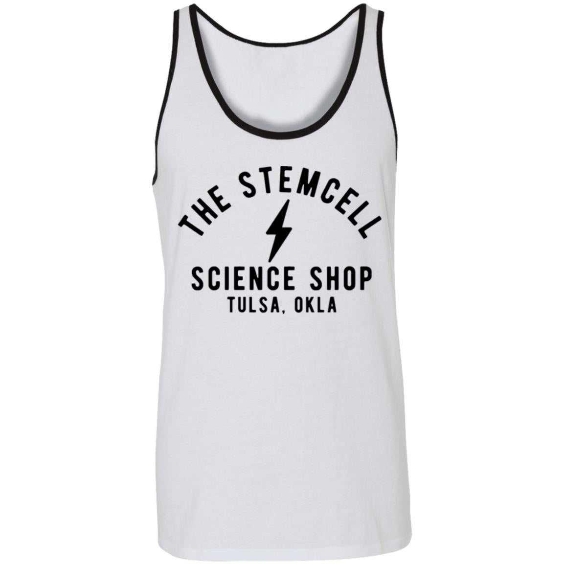 Stemcell Classic Bolt Tank, White/Black / X-Small at Stemcell Science Shop
