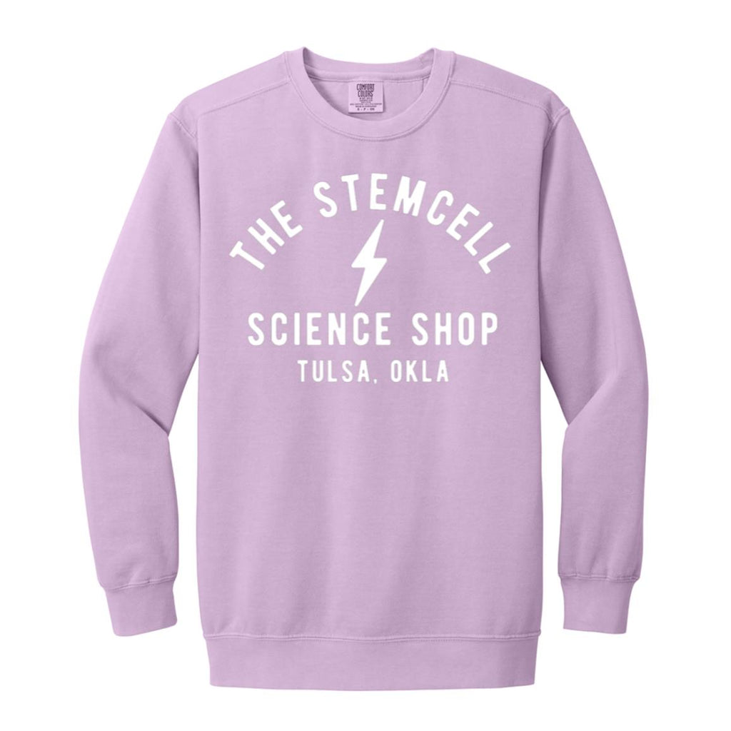 Stemcell Classic Bolt Sweatshirt, Orchid / S at Stemcell Science Shop