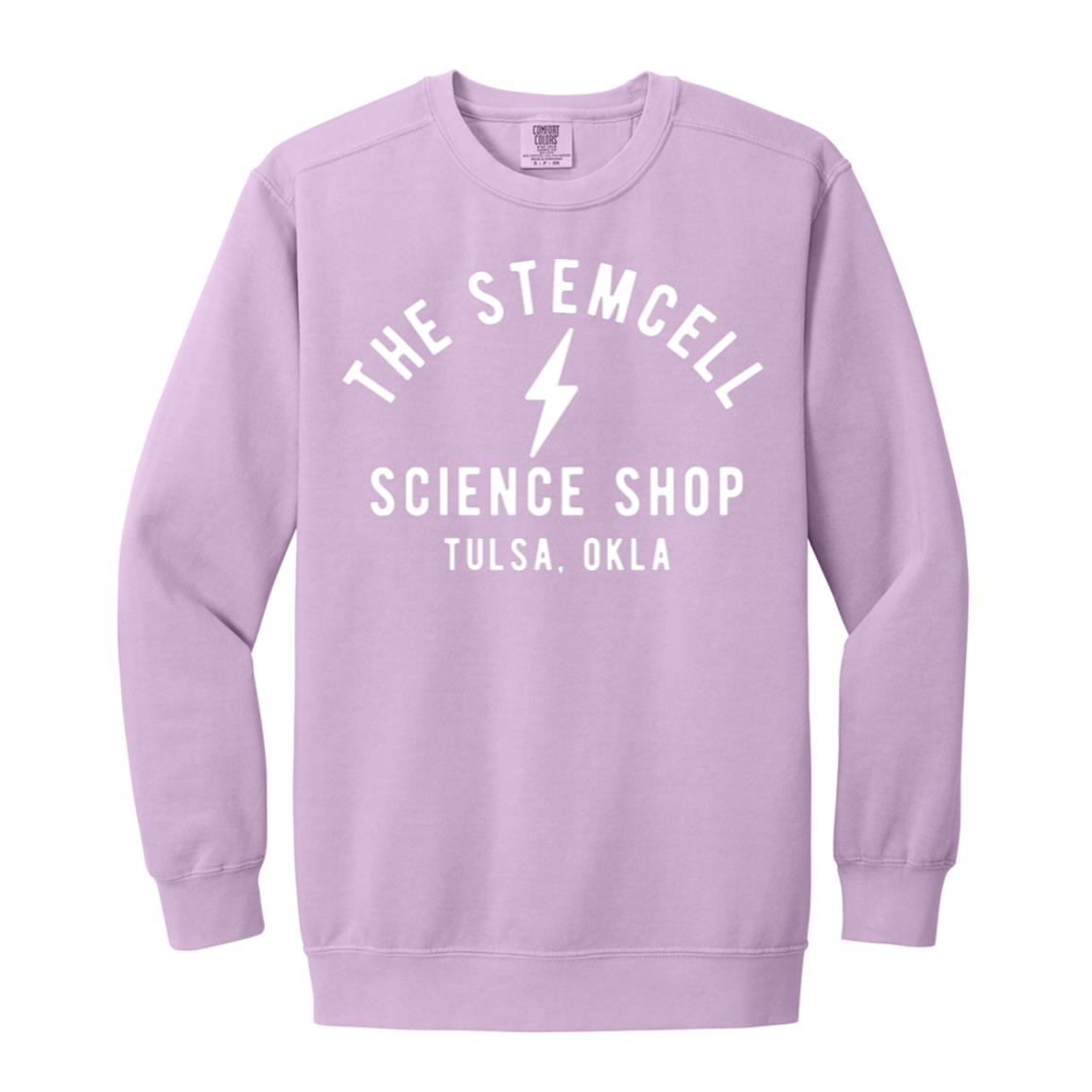 Stemcell Classic Bolt Sweatshirt, Orchid / S at Stemcell Science Shop