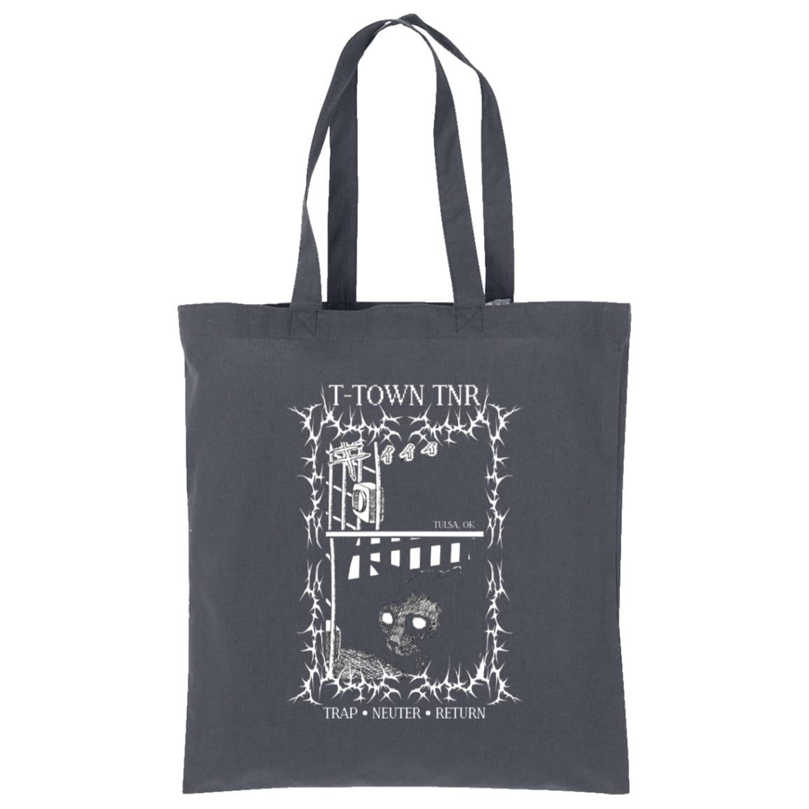 Spooky Cat Cotton Tote (All Proceeds to Charity), Storm Grey at Stemcell Science Shop