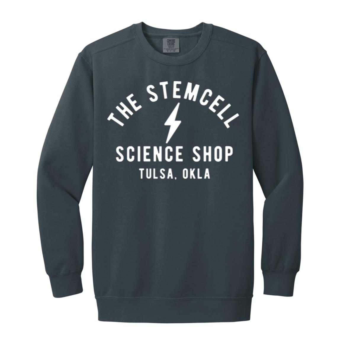 Stemcell Classic Bolt Sweatshirt, Denim / S at Stemcell Science Shop