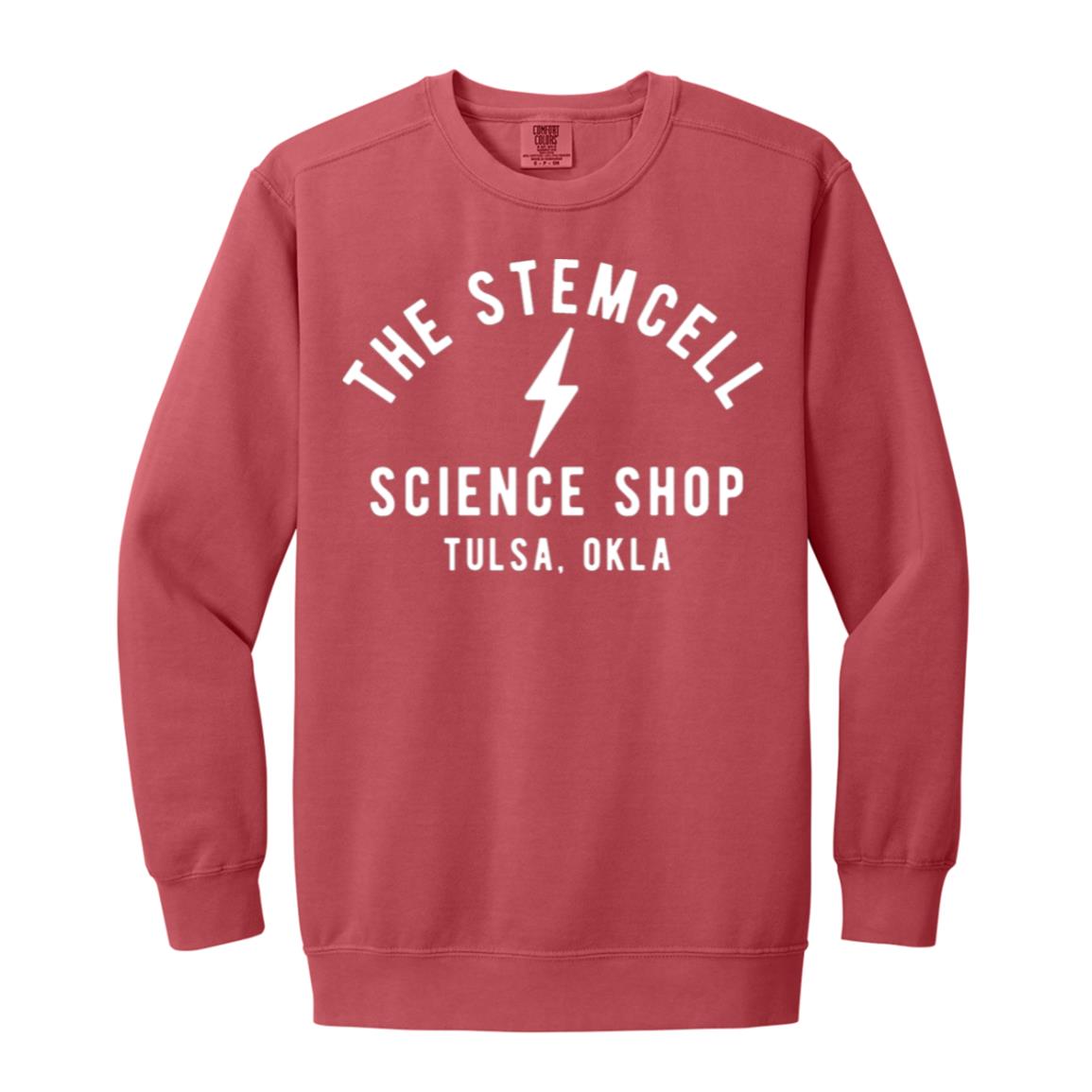 Stemcell Classic Bolt Sweatshirt, Crimson / S at Stemcell Science Shop