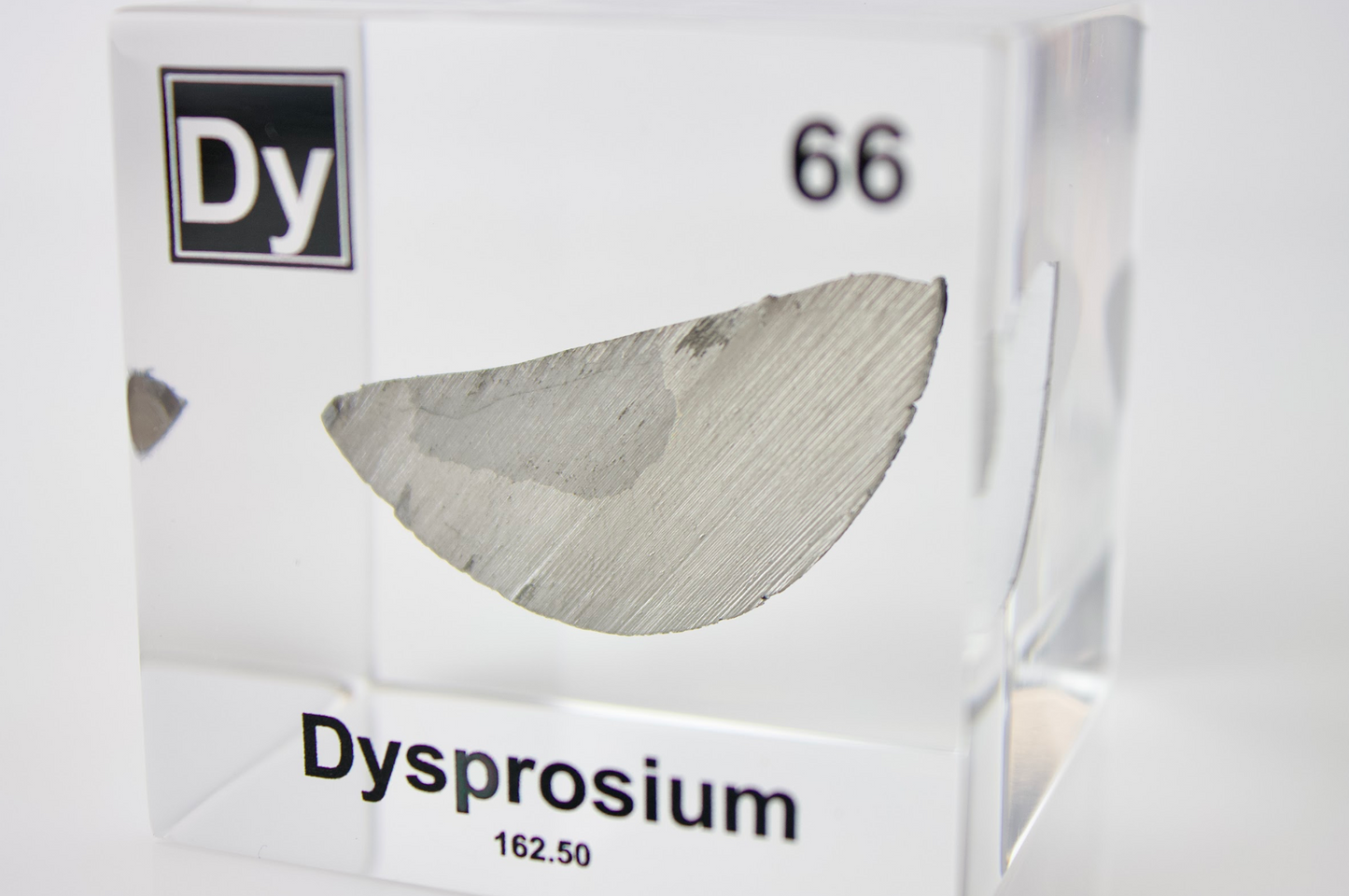Dysprosium Element Cube - 2" Acrylic Display - Atomic Number 66