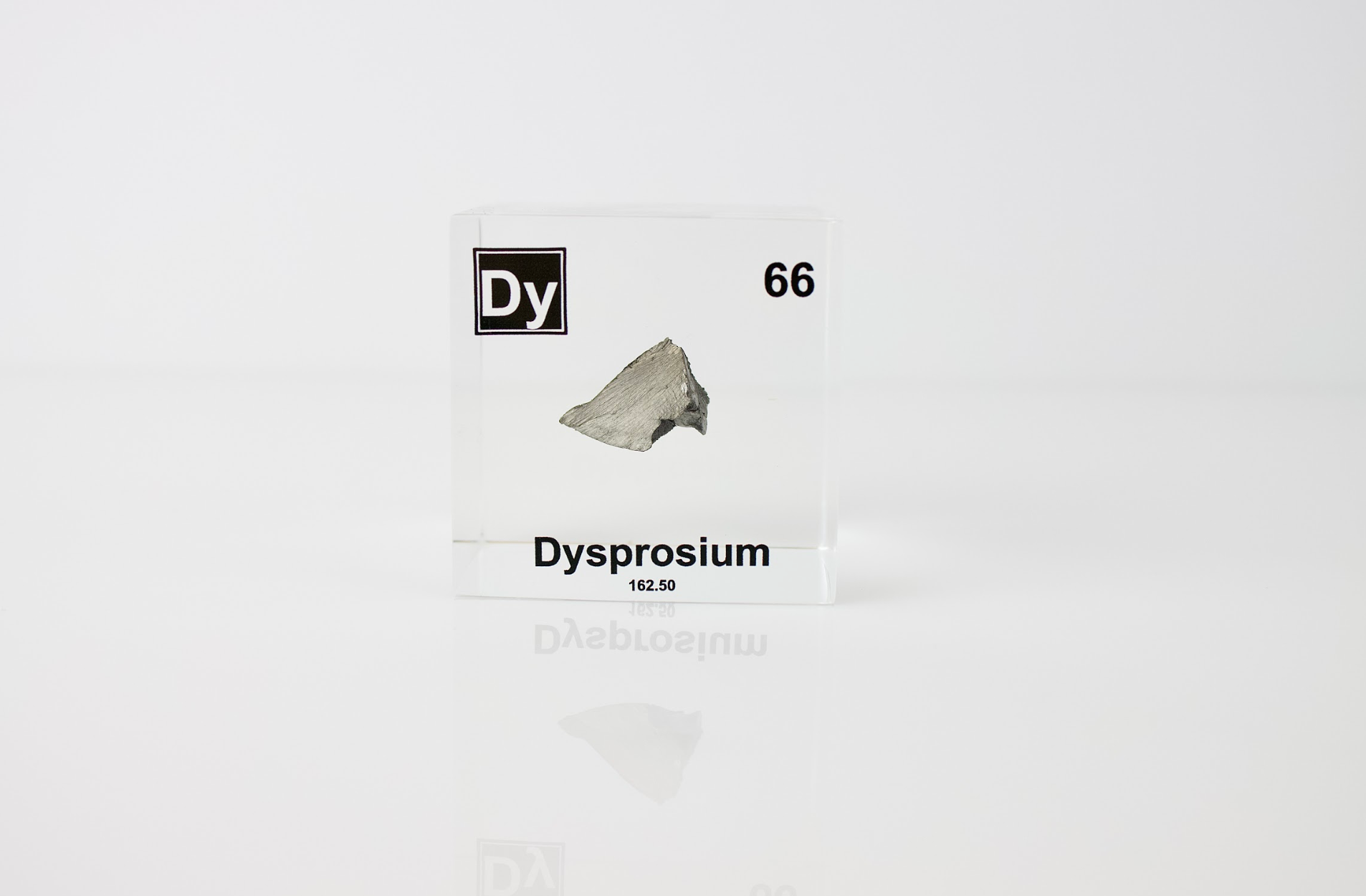 Dysprosium Element Cube - 2" Acrylic Display - Atomic Number 66