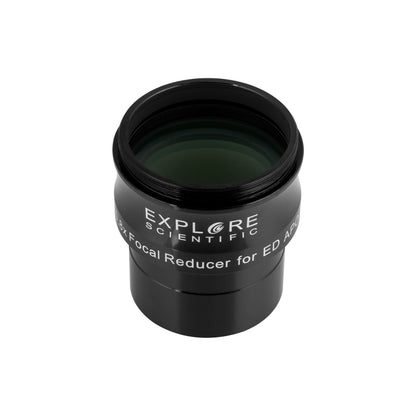 ED80 Essential Series Air-Spaced Triplet Refractor Telescope with 0.8x Focal Reducer and iEXOS-100-2 PMC-Eight Equatorial Tracker System