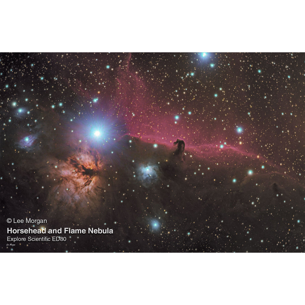 ED80-FCD100 Series Air-Spaced Triplet Refractor Telescope and Hybrid 2N1 Finder Base