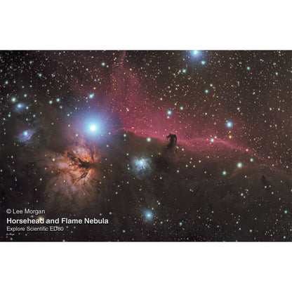 ED80-FCD100 Series Air-Spaced Triplet Refractor Telescope and Hybrid 2N1 Finder Base