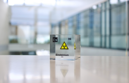 Einsteinium Element Cube - 2" Acrylic Display - Atomic Number 99