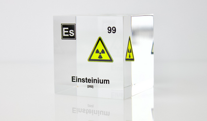 Einsteinium Element Cube - 2" Acrylic Display - Atomic Number 99