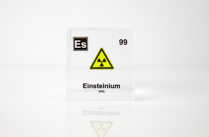 Einsteinium Element Cube - 2" Acrylic Display - Atomic Number 99