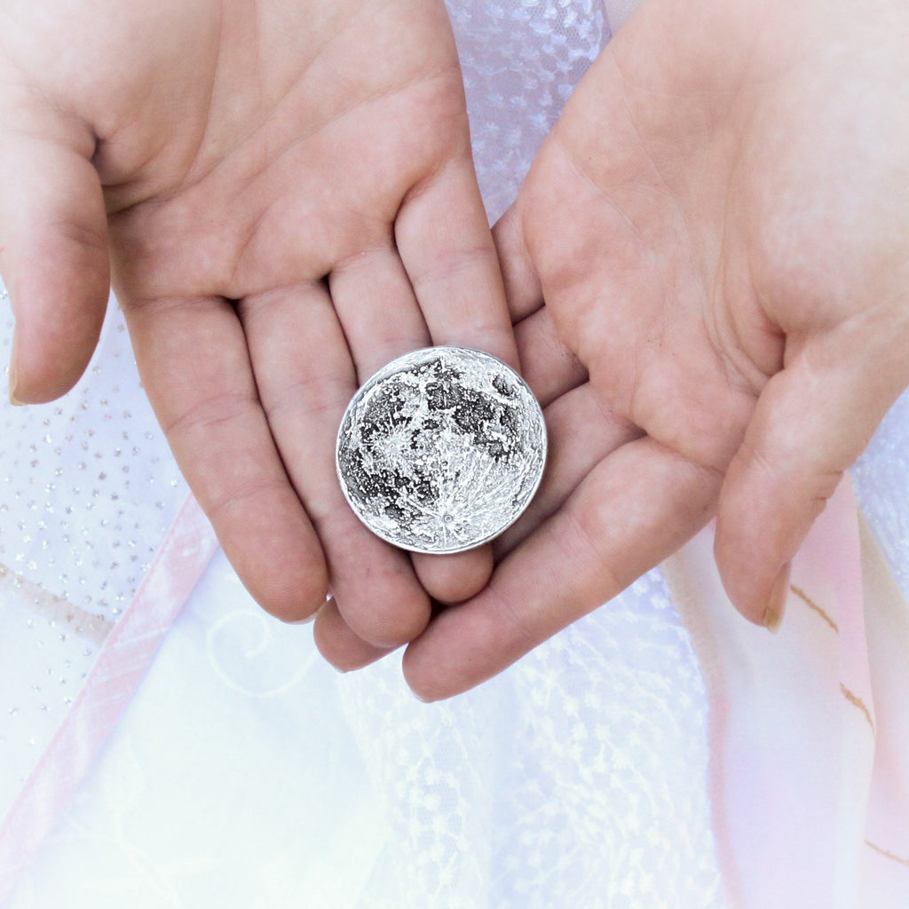 Silver Supermoon 1 oz Coin - Large 1.5 in / 38 mm