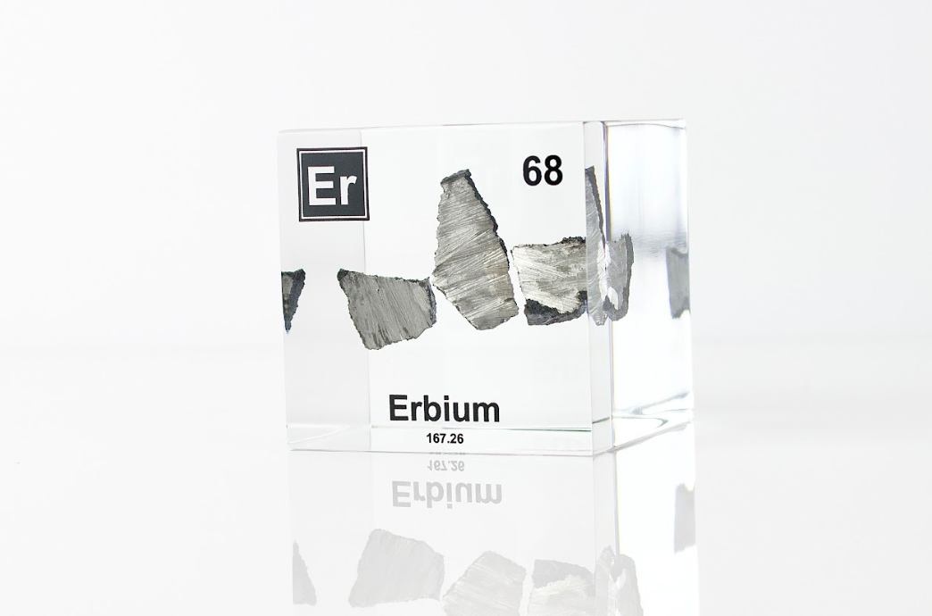 Erbium Element Cube - 2" Acrylic Display - Atomic Number 68