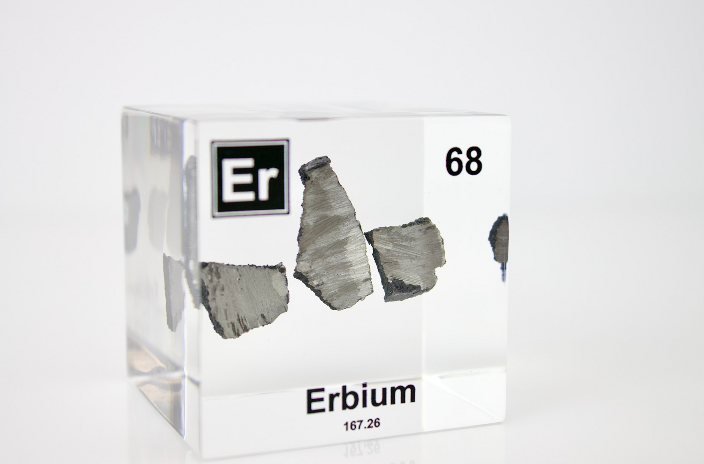 Erbium Element Cube - 2" Acrylic Display - Atomic Number 68