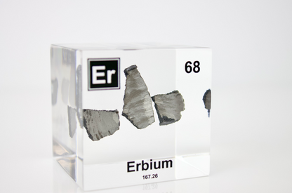 Erbium Element Cube - 2" Acrylic Display - Atomic Number 68