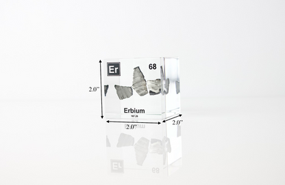 Erbium Element Cube - 2" Acrylic Display - Atomic Number 68