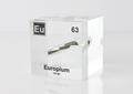 Europium Element Cube - 2" Acrylic Display - Atomic Number 63