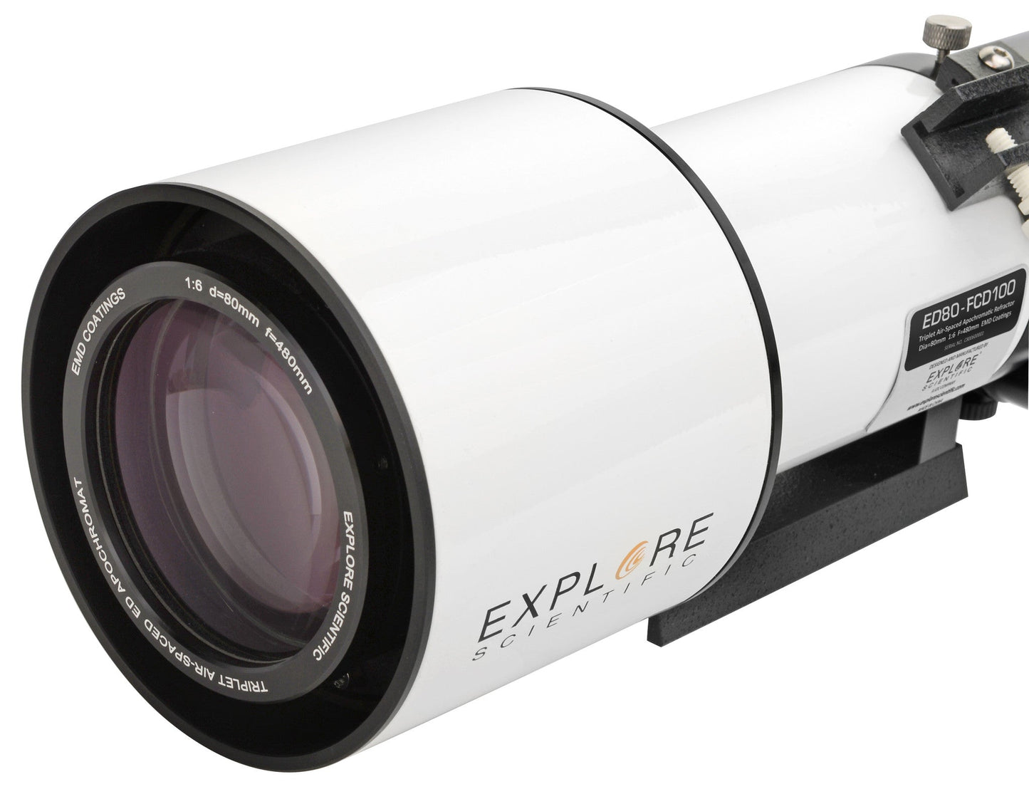 ED80-FCD100 Series Air-Spaced Triplet Refractor Telescope and Field Flattener f/5 to f/7
