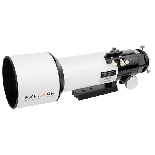 ED80-FCD100 Series Air-Spaced Triplet Refractor Telescope and Hybrid 2N1 Finder Base