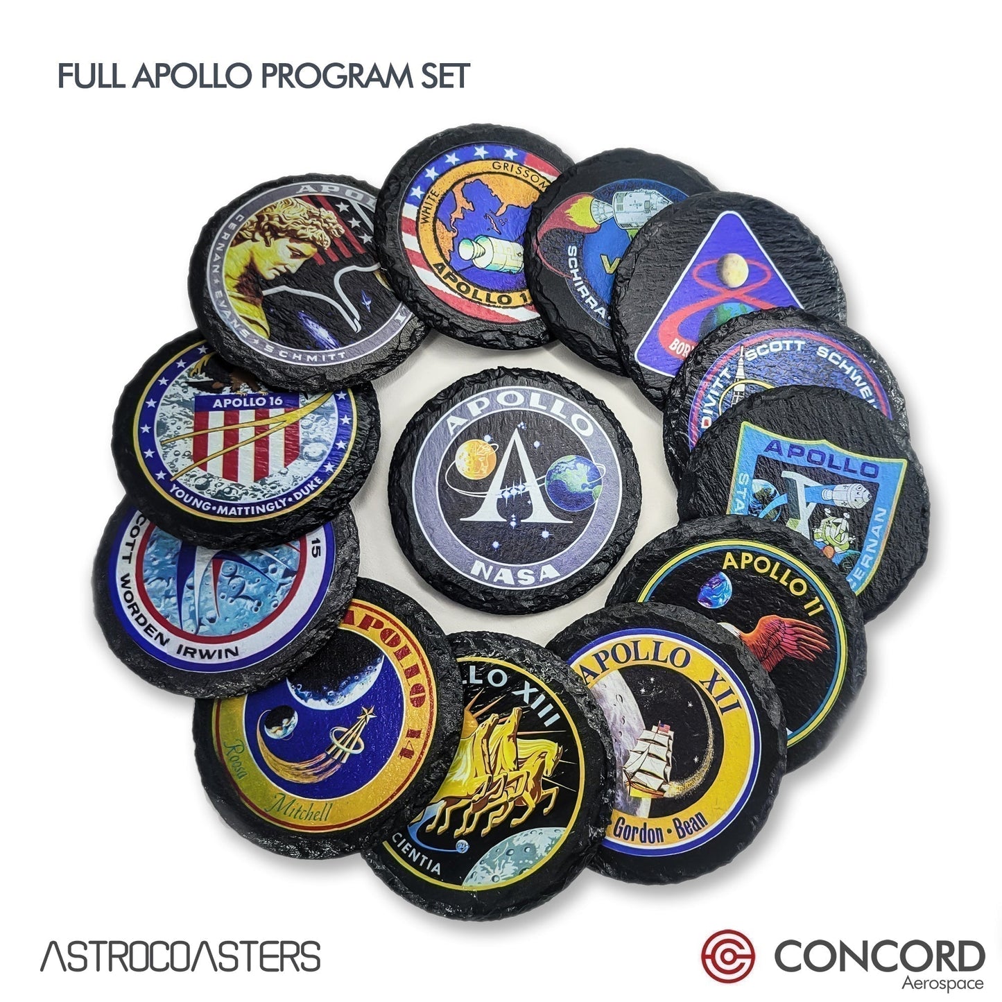 APOLLO 11 - SEA OF TRANQUILITY - LANDING SITE SLATE ASTROCOASTER