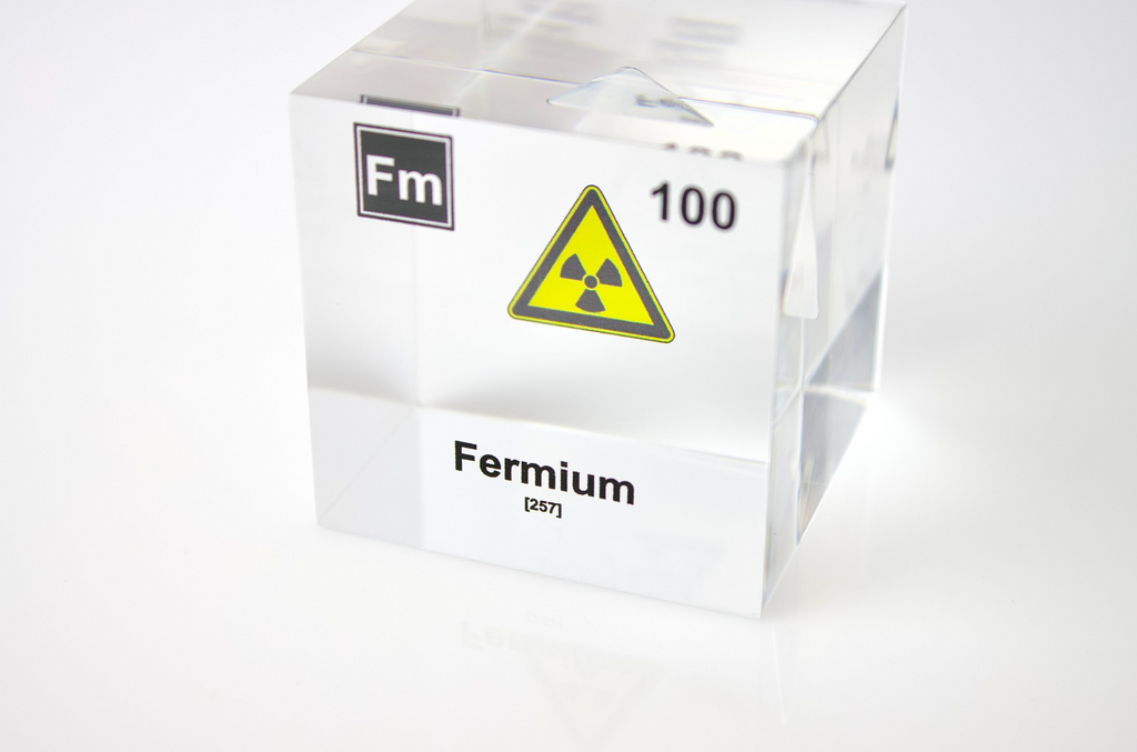 Fermium Element Cube - 2" Acrylic Display - Atomic Number 100