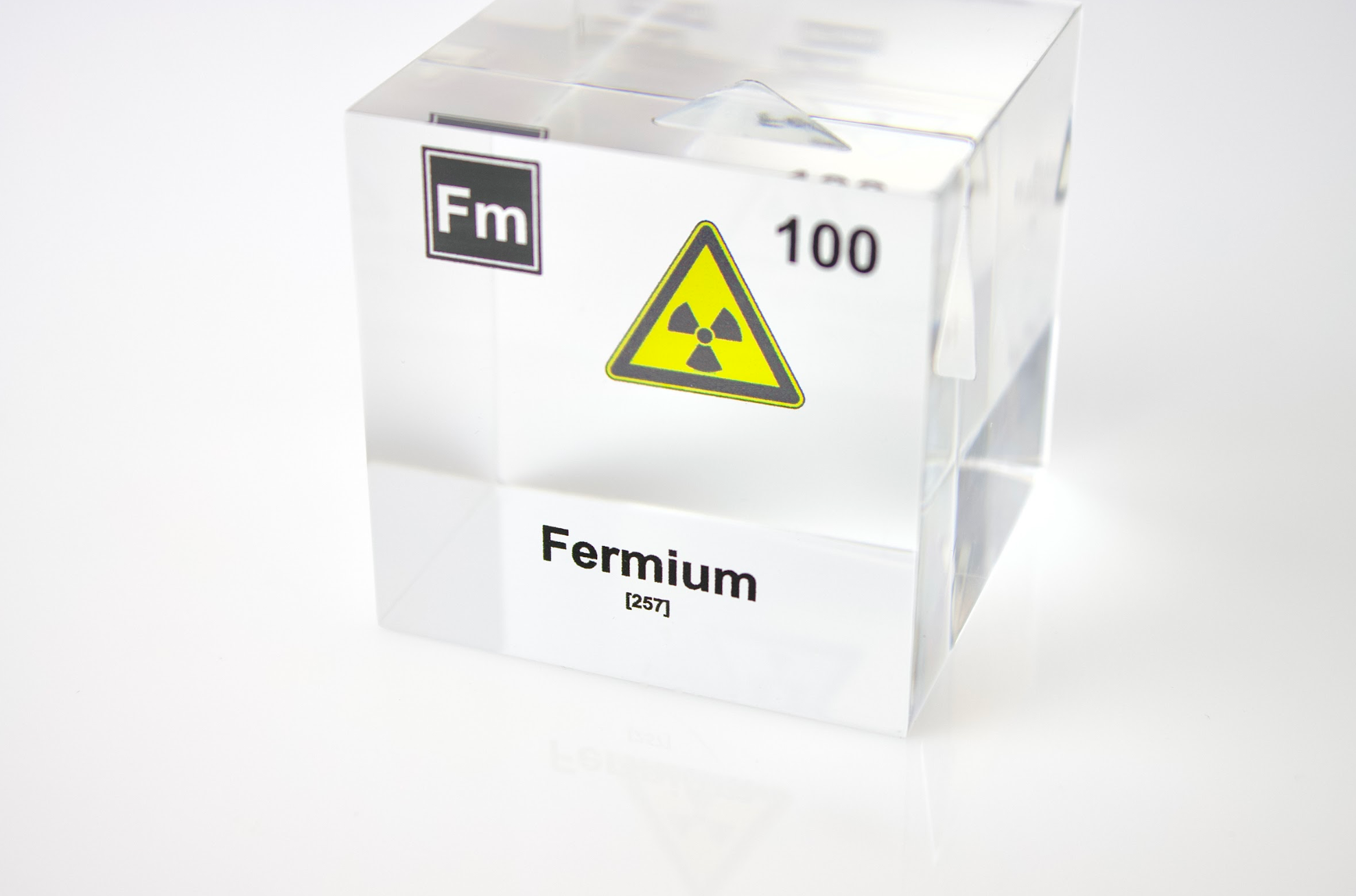 Fermium Element Cube - 2" Acrylic Display - Atomic Number 100